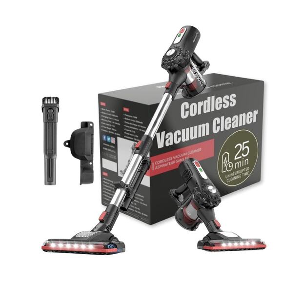 Cordless Vacuum, Bagless, 2200mAh Rechargeable Multi Surface Dustbuster, HEPA - Picture 2 of 7